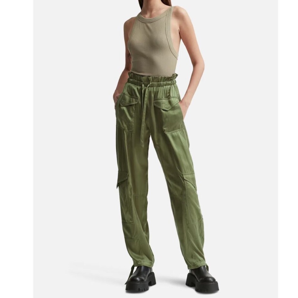 GANNI Washed Satin Pants